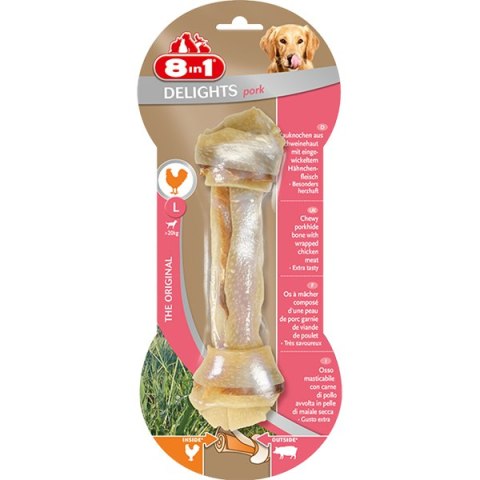 8in1 Przysmak Delights Pork Bone L [T122104] 1 szt.