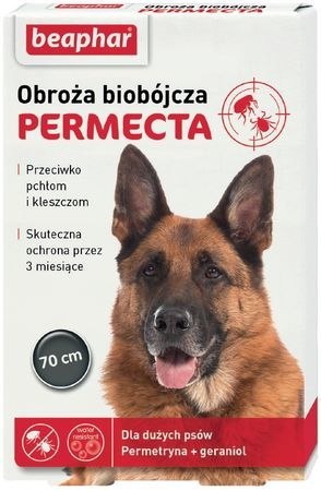 BEAPHAR PERMECTA DOG L 70CM - obroża biobójcza dla dużych psów