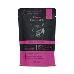 FITMIN cat For Life Pouch Kitten Chicken 85g