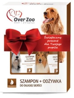 OVERZOO Dwupak dla psów długowłosych, szampon 250ml + odżywka 240ml