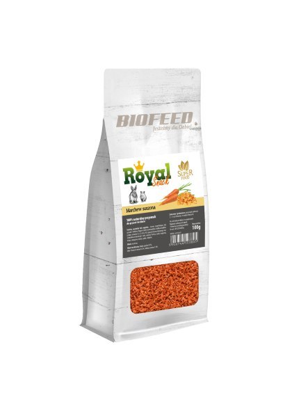 BIOFEED Royal Snack SuperFood - marchew suszona 100g