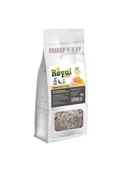 BIOFEED Royal Snack SuperFood - nasiona dyni w łusce 100g