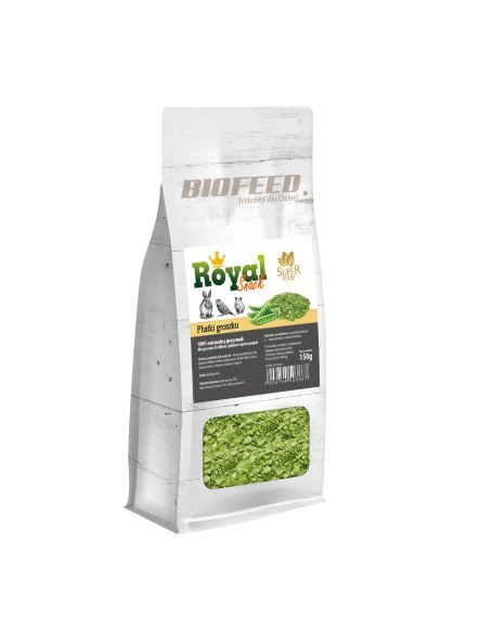 BIOFEED Royal Snack SuperFood płatki groszku 150g