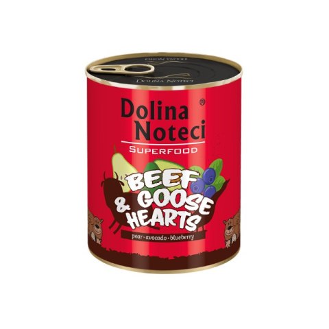 DOLINA NOTECI SUPERFOOD Wołowina i serca z gęsi 800g