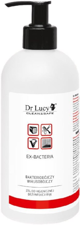 DR LUCY Nawilżający żel do czyszczenia i dezynfekcji skóry bez użycia wody [Ex-Bacteria] 500ml