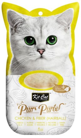 KIT CAT PurrPuree CHICKEN & FIBER (kurczak & błonnik) [KC-881] 4x15g