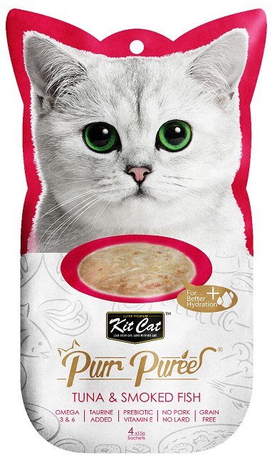 KIT CAT PurrPuree TUNA & SMOKED FISH (tuńczyk & wędzona ryba) [KC-850] 4x15g