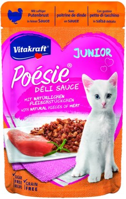 VITAKRAFT POESIE DELI SAUCE JUNIOR indyk saszetka dla młodego kota 85g