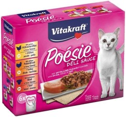 VITAKRAFT POESIE DELI SAUCE MULTIPAK z mięsem dla kota 6x85g