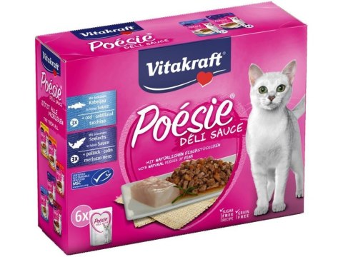 VITAKRAFT POESIE DELI SAUCE MULTIPAK z rybą dla kota 6x85g