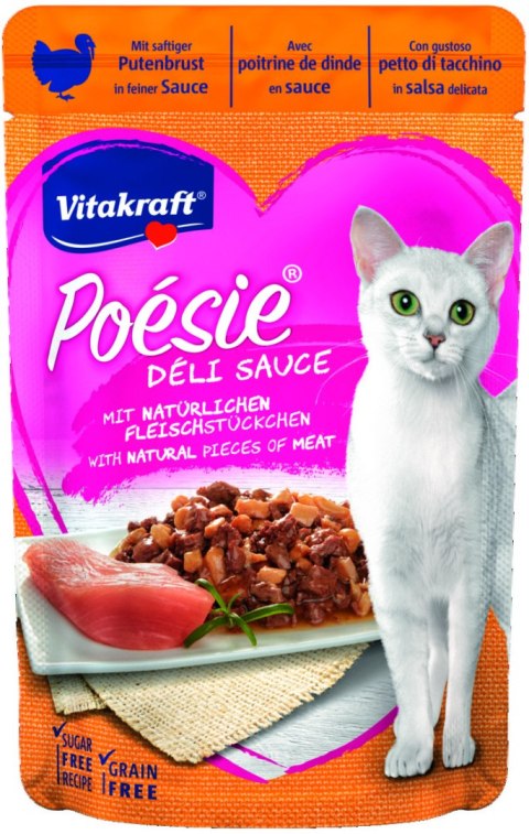 VITAKRAFT POESIE DELI SAUCE indyk saszetka dla kota 85g