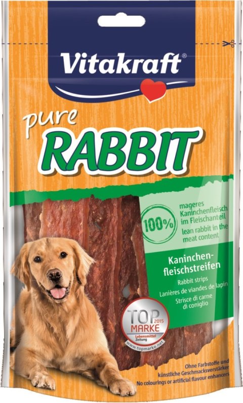 VITAKRAFT RABBIT paski mięsne z królikiem dla psa 80g