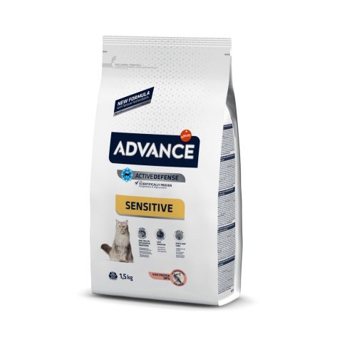 ADVANCE Adult Salmon Sensitive - sucha karma z łososiem dla wrażliwych kotów 1,5kg [922072]