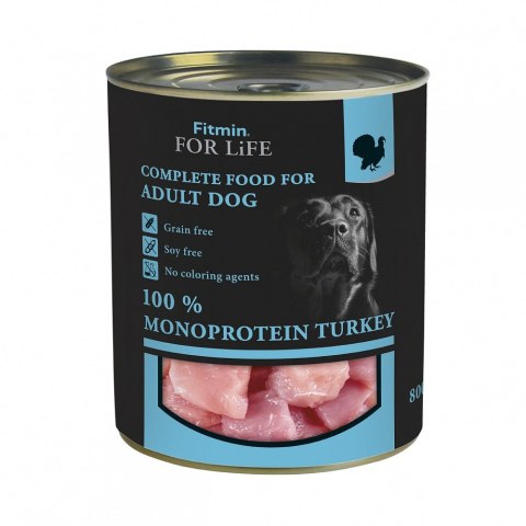 FITMIN FFL dog Konserwa Turkey 800g