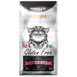 BIOFEED EUPHORIA KITTEN Gluten Free karma dla kociąt z drobiem i królikiem 2kg