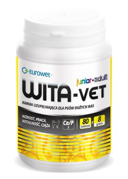 EUROWET Wita-Vet Ca/P=2 - suplement z witaminami dla psów 8g 80 tab.