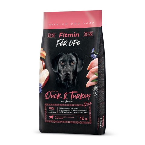 FITMIN dog For Life Duck & Rice 12kg