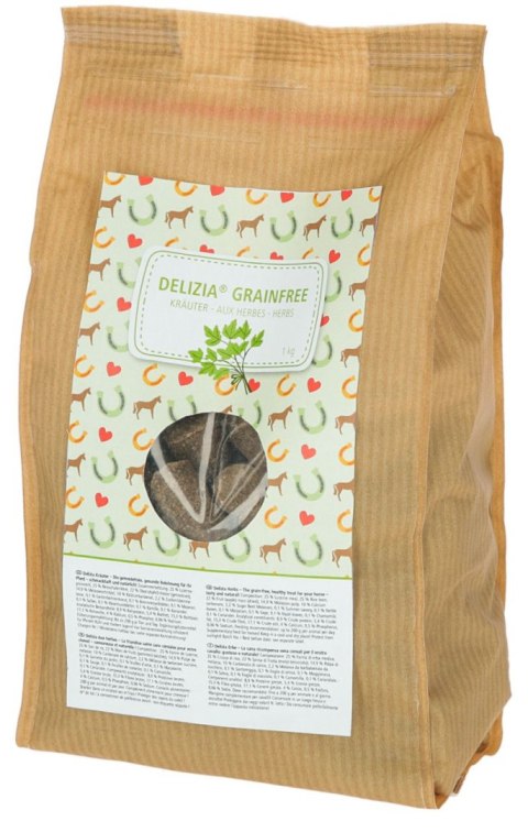 KERBL Smakołyki dla konia Delizia GrainFree, zioła 1kg [3297688]