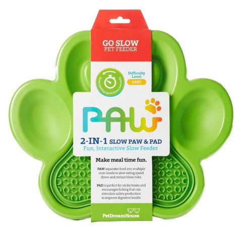 PDH PAW 2-IN-1 GREEN EASY miska dla psa [PDHF009]